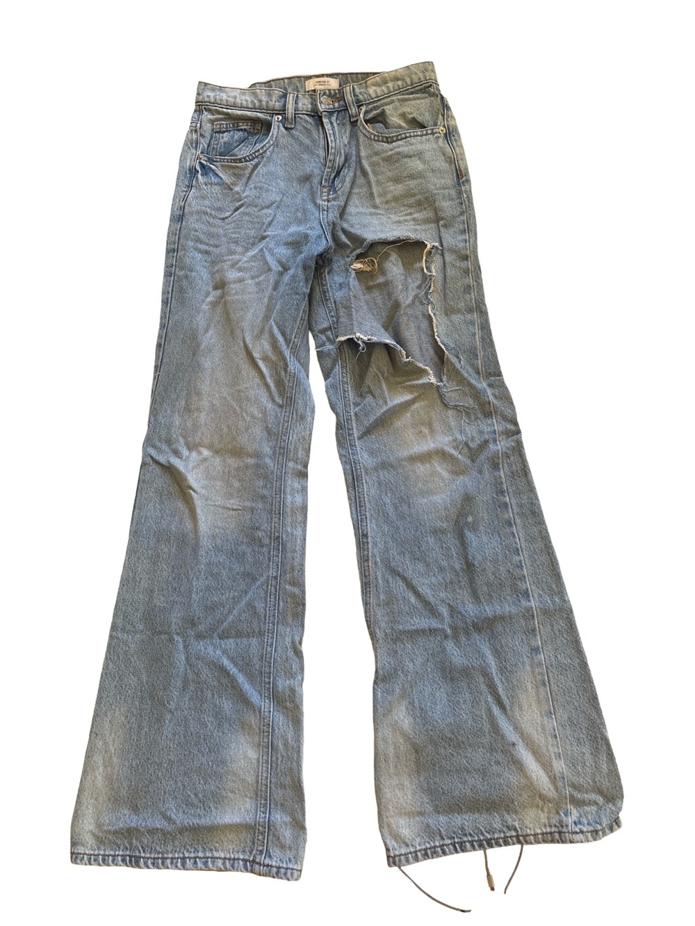 Forever 21 Premium Distressed Baggy Jeans